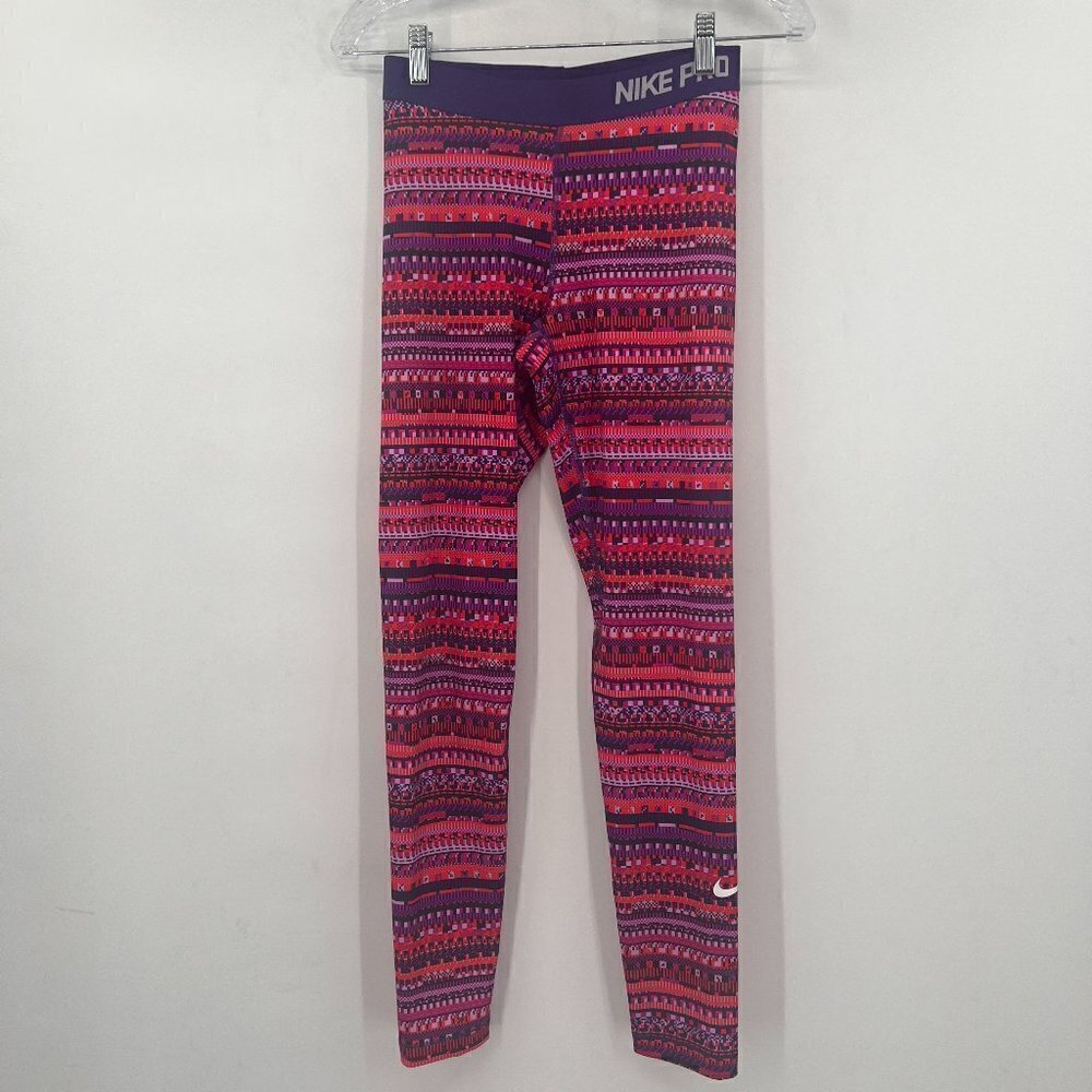 Nike Pro Dry Fit Printed Leggings - Picture 3 of 8